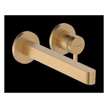 Baterie pentru lavoar Hansgrohe Finoris, încastrată, pentru boxă, pipă 228 mm, bronz periat